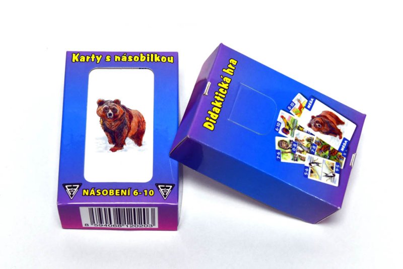 Karty s násobilkou: Násobení 6-10